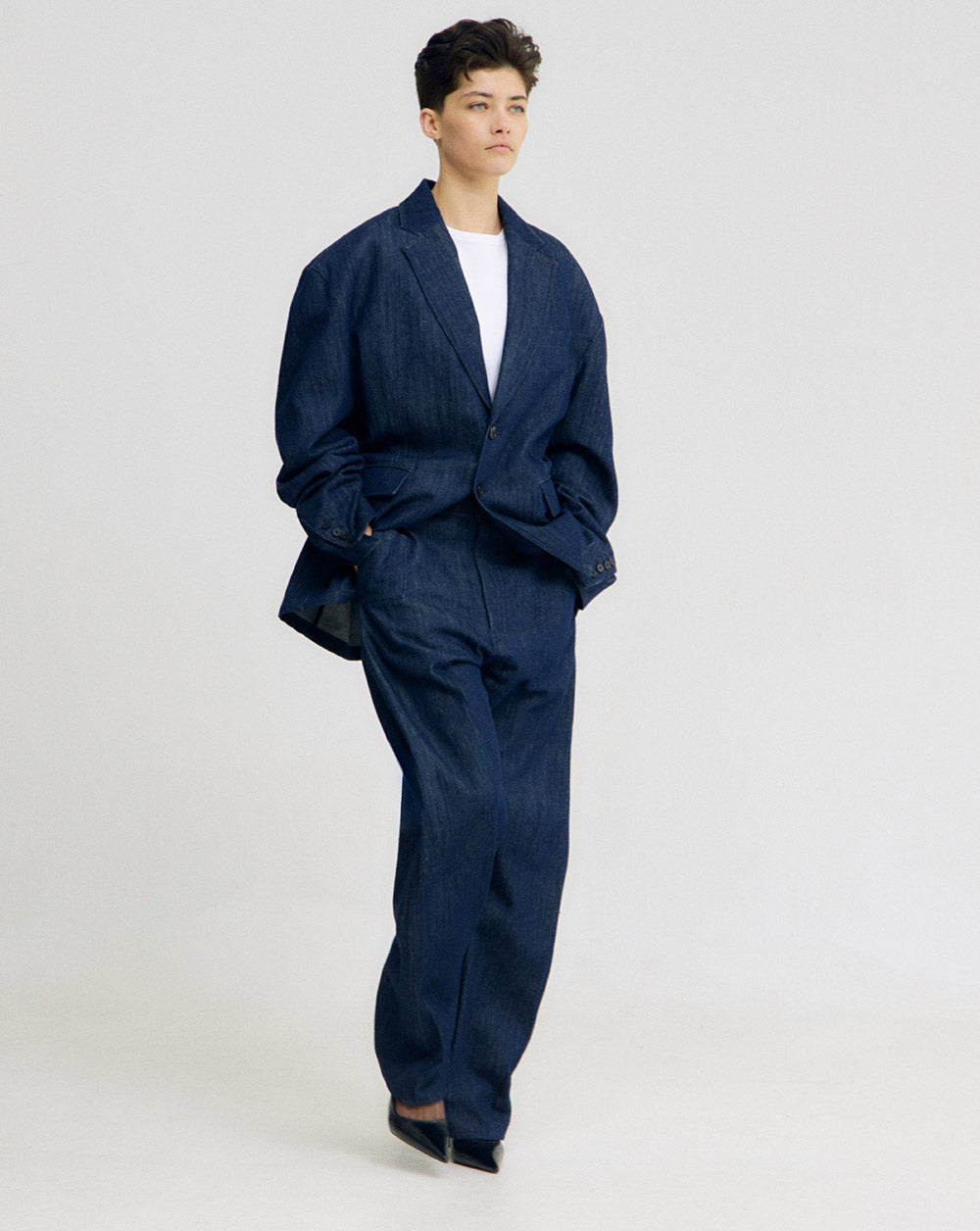 TWISTED LEG TROUSER